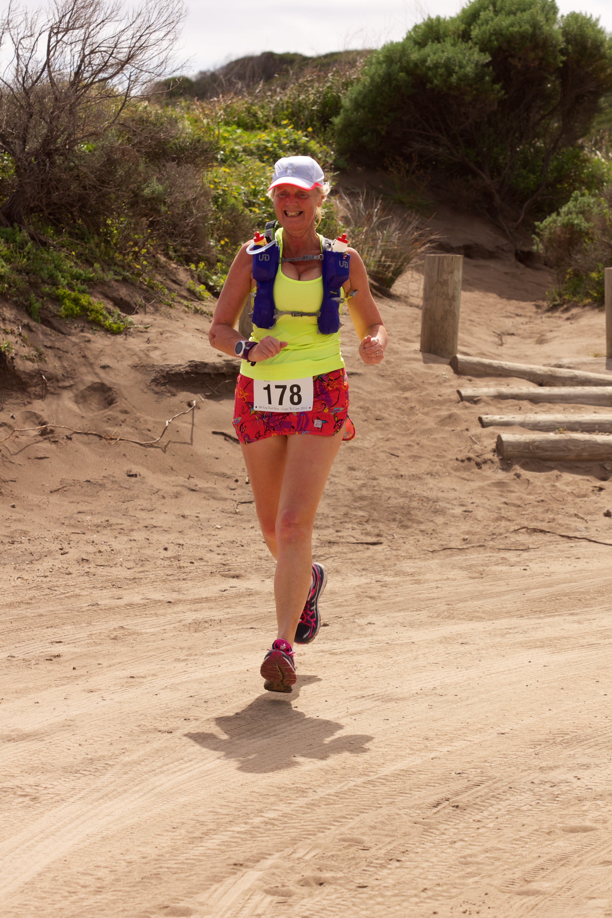 Photo of Caroline during Devil's Lair 5th Leg Trail Run (half marathon distance) in September 2015